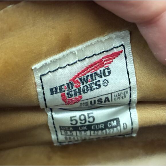 Red Wing 595 Chukka Boots – Brown Leather Soft Toe Men’s 9.5D (USA) - Picture 6 of 10